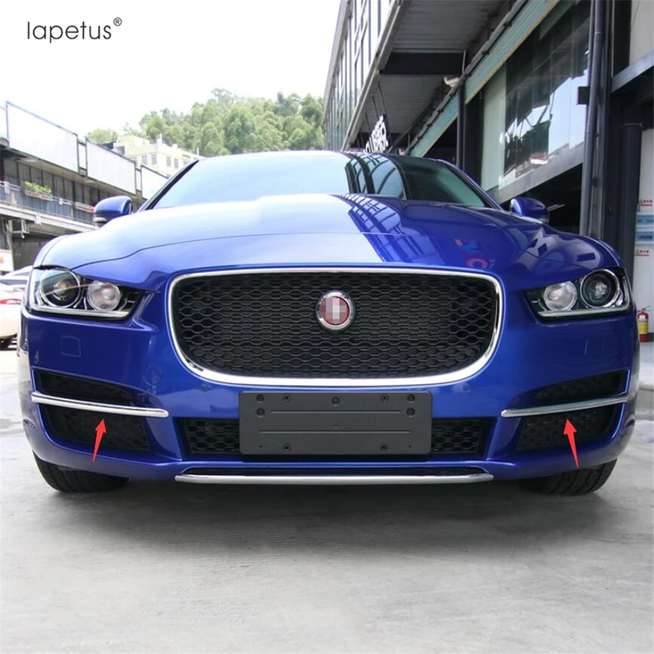 Lapetus аксессуары Подходит для Jaguar XE наружные передние фары лампы век бровей литье крышка комплект отделка