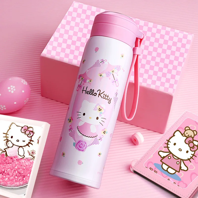 Hello kitty Изолированная чашка бизнес портативная чашка из нержавеющей стали с надписью настраиваемая сменная стеклянная креативная чайная чашка