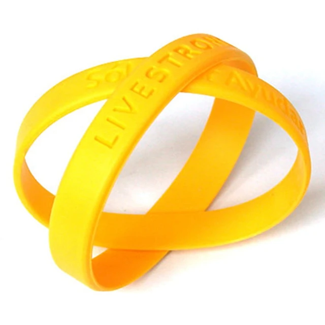 Nike | Accessories | Nike Live Strong Logo Bracelet Yellow Wristband New |  Poshmark