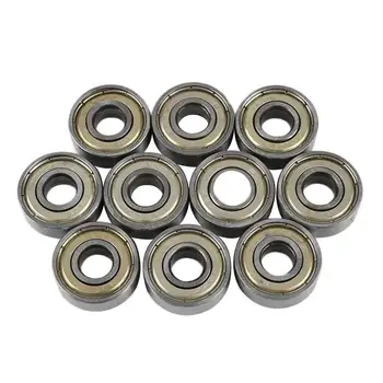 

8*22*7mm Silver Ball Carbon Steel 608zz Bearings Skateboard 10 Pcs Bearing for Deep Groove