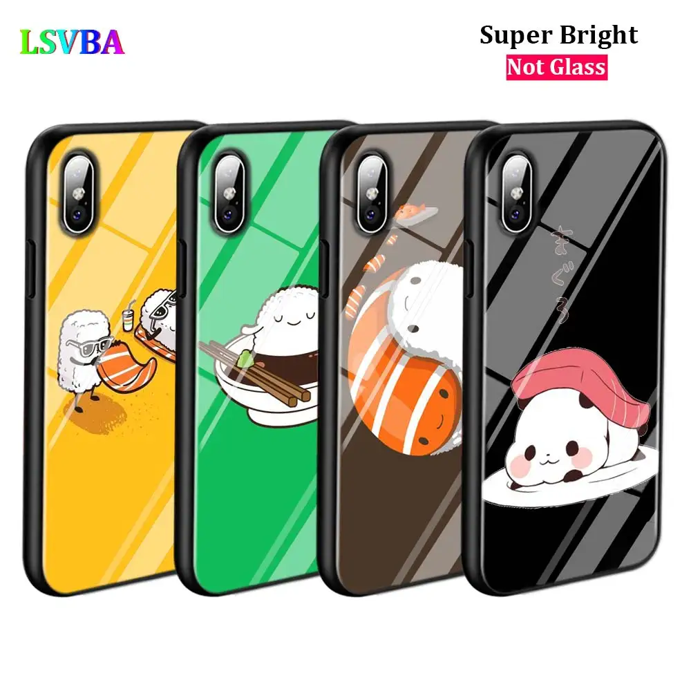 Черный чехол для телефона с рисунком суши мопса iPhone 11 11Pro X XR XS Max 8 7 6 6S Plus 5S 5 SE