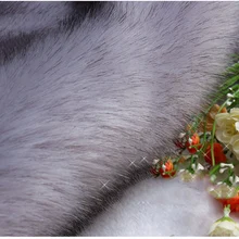 Высококачественный краситель на концах имитация лисьего меха, шапки шарфы Материал, искусственный мех Ткань 18 см* 80 см/шт