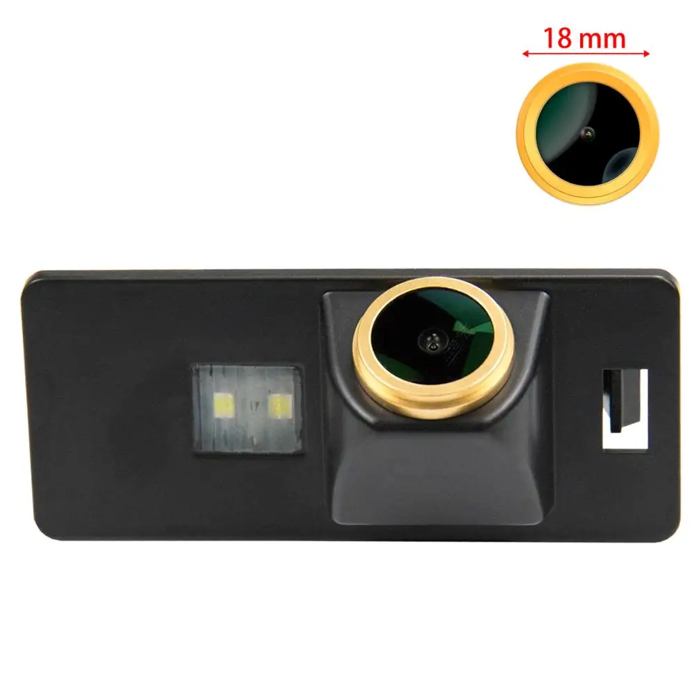 

Freezzmi Golden HD Car Rear View Reverse Backup Camera for Audi A1 A3 A4 A5 A6 RS4 TT Q5 Q7 Passat R36 Night Vision Waterproof