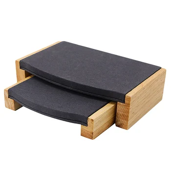 

2 Pieces /Set Wooden Bracelet Bangle Pendant Ring Display Stand with Microfiber Multifunctional Jewelry Holder Showcase