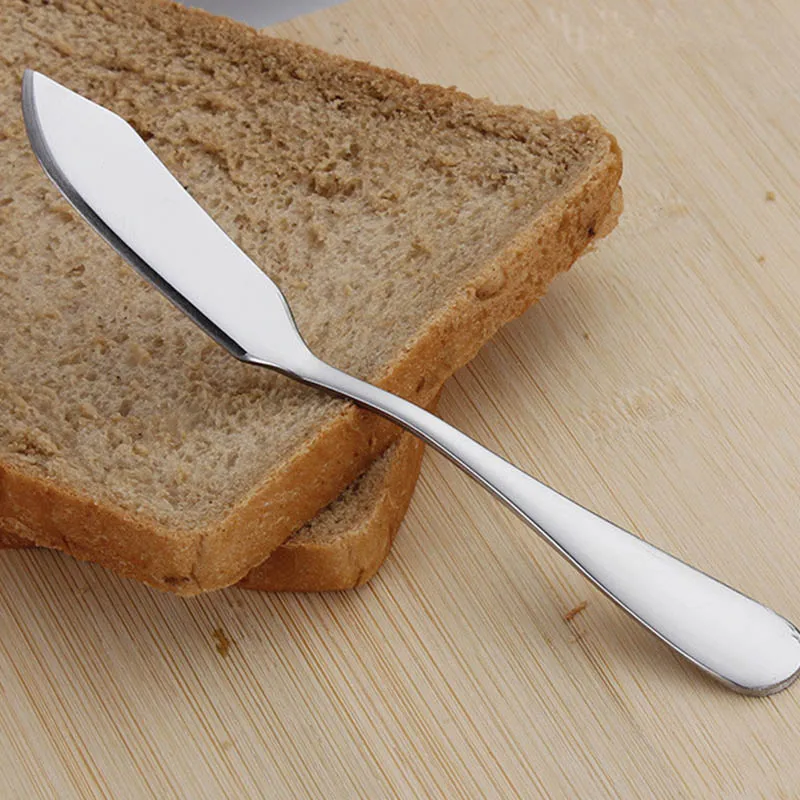 1PC Butter Knife Cake Spatula Breakfast Tool Stainless Steel Butter Cutter Cheese Dessert Jam Spreader Portable Multifunction