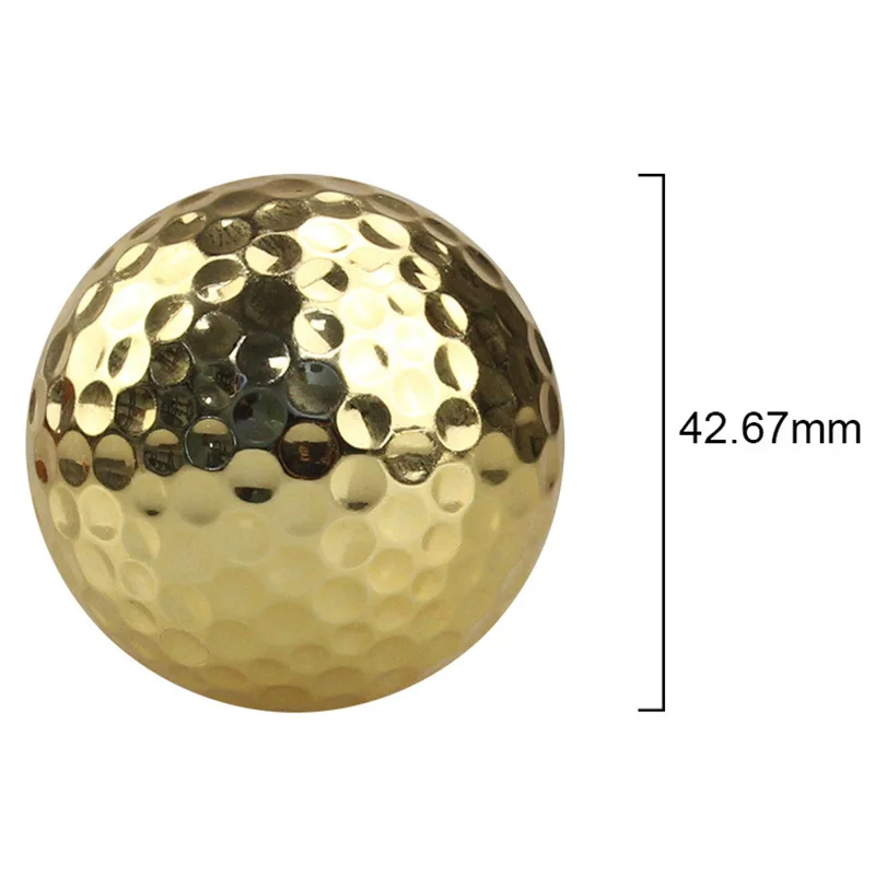 Двухслойные золотые мячи для гольфа CRESTGOLF 6 шт. тренировок в гольф два мяча