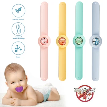 

1pcs Mosquito repellent watch/bracelet/buckle Summer For Baby Cartoon Button Repellent Reject Protection Baby Mosquito Bracelet
