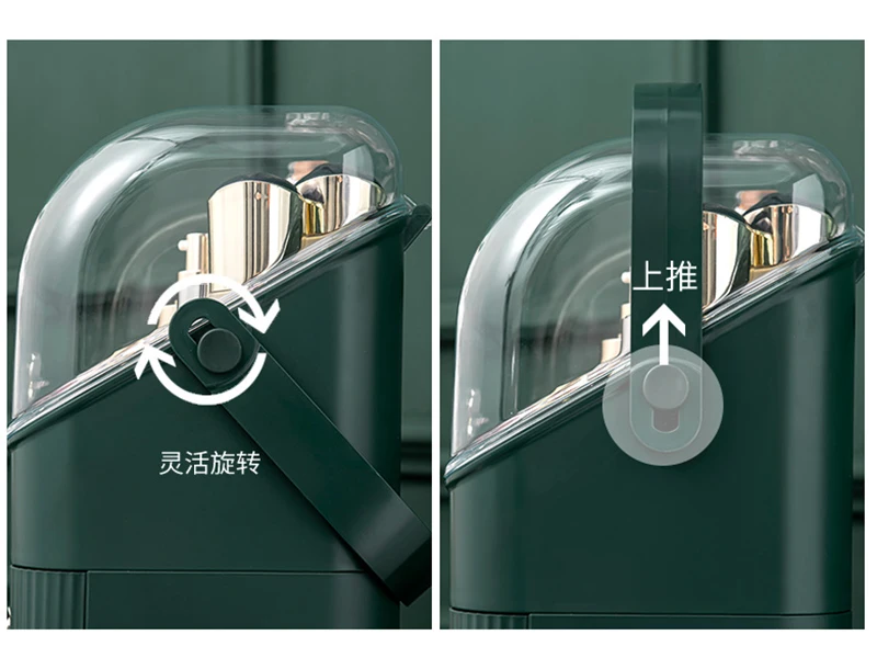 Vintage Organizer The Fortune Clover Multi-Department Makeup Organizer