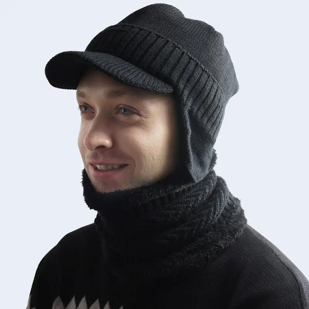 CAMOLAND Winter Hat and Scarf Set For 