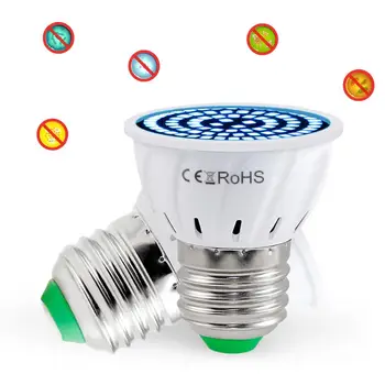 

80LED 8W E27 Portable Sterilize UVC Light Germicidal UV Lamp UV Germicidal Lamp Disinfection Sterilization LED Light 110V/220V