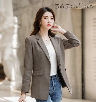 

Ladies Elegant Blazers Long Sleeve Formal Women Business Work Wear Jacket Coat Women Blazer Outwear Blaser Tops Clothes