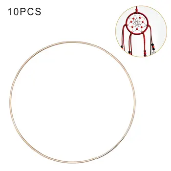 

10pcs Metal Rings Wall Decoration Metal Hoops Dream Catcher DIY Craft Accessories Circles