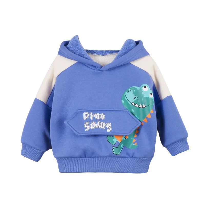 

New Winter Baby Boys Girls Fashion Clothes Children Thicken Warm Hoodies Toddler Casual Costume Infant Kids Cotton Clothing