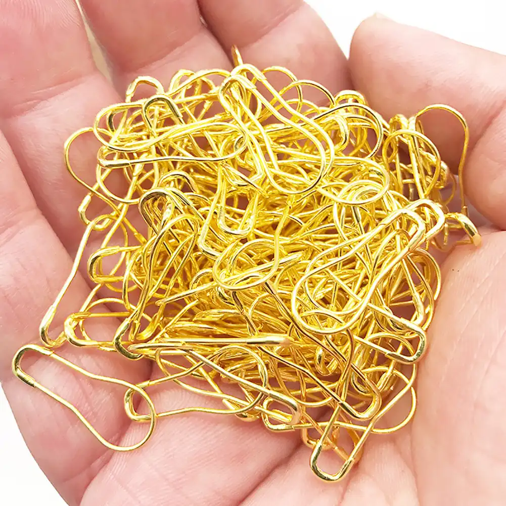 1000pcs metal gourd pear shaped safety pins clothing diy crafts