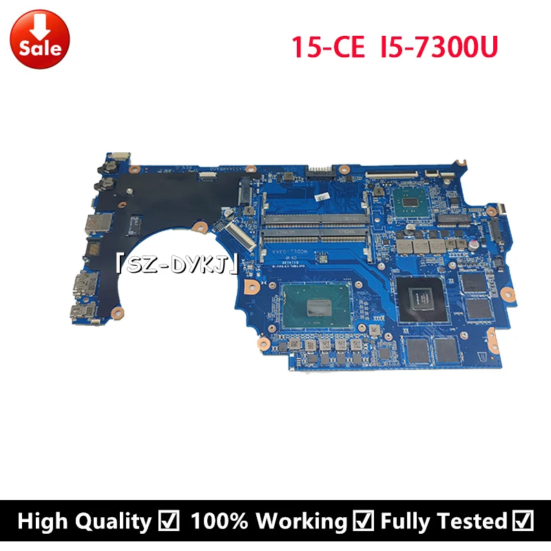 

Материнская плата для ноутбука HP 15-CE 930901-601 930901-501 930901-001 DAG3AAMBAG0 GTX1050 2 Гб i5-7300HQ SR32S