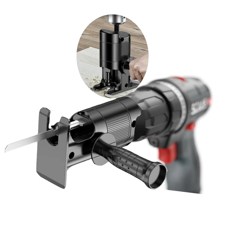 

Conversion Head of Electric Screwdriver Drill To Reciprocating Saw Chuck Multi-functional Modified Cutting Machine
