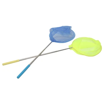 

Retractable Kids Toy Tadpoles Colored Insect Shrimp Garden Playing Dragonfly Bugs Catching Fish Net Butterfly Net Outdoor Tools