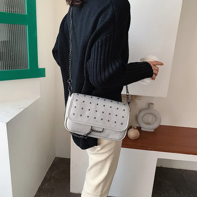 

Autumn And Winter Big Bag Women's 2019 New Style Korean-style Versatile Versatile Western Style Quilted Fashion Chain Shoulder B