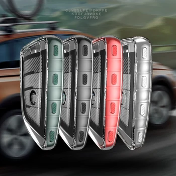 

TPU Carbon Fiber Soft Case Key Cover for BMW X3 X1 X5 X6 New 5 Series Car Key Cover 7 Series 3 Series Blade Key Protective Cover