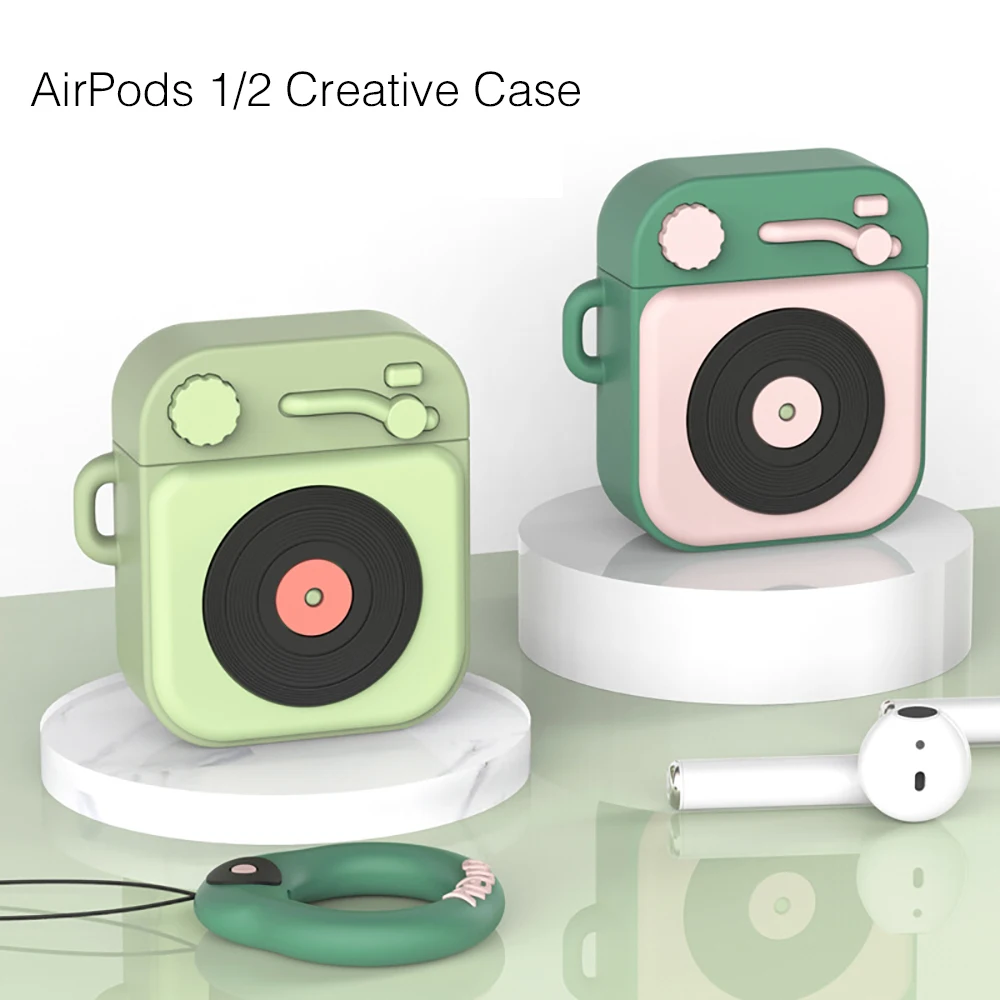 Мягкий силиконовый чехол для Airpods мультяшный защитный милый аксессуары