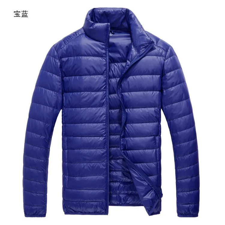 packable down jacket New Brand Autumn Winter Light Down Jacket Men's Fashion Hooded Short Large Ultra-thin Lightweight Youth Slim Coat Down Jackets long black puffer jacket