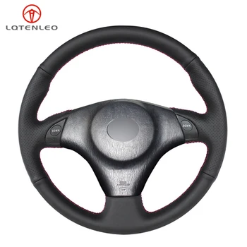 

LQTENLEO Black Artificial Leather Steering Wheel Cover For Toyota RAV4 Celica 1998-2005 MR2 2000-2004 Lexus IS200 300 1999-2005