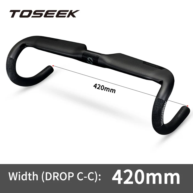 パーツ LOOK Carbon handle400TRACK AERO ULTRA083 Look Track Aero Ultra Compact Carbon 31.8mm 350mm 370mm