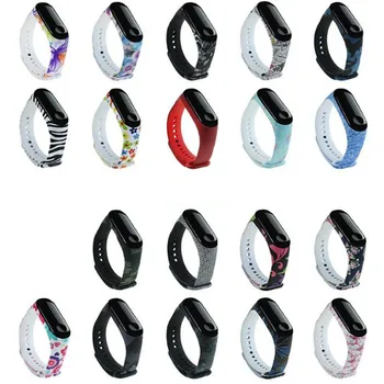 

Marble For Mi Band 5 Strap Print Silicone Wrist Strap For Xiaomi Mi Band 5 Replacemet Flower Wristband For Mi Band 5 Bracelet