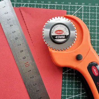 

Leather Craft 45mm Rotary Cutter Dotted Line Paper Fabric Cutting Tool Circular Blade DIY Patchwork Sewing Quilting Olfa Cut