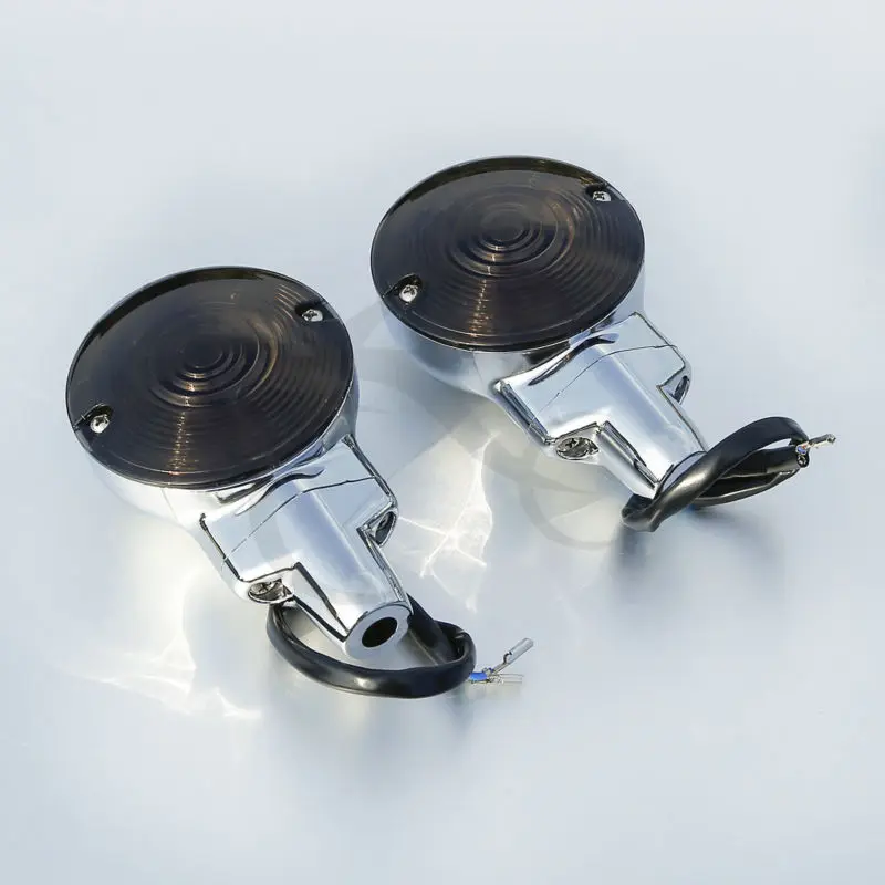 Передние плоские указатели поворота для Harley 01 17 Touring Electra Glide Road King Heritage Softail FLSTC| |