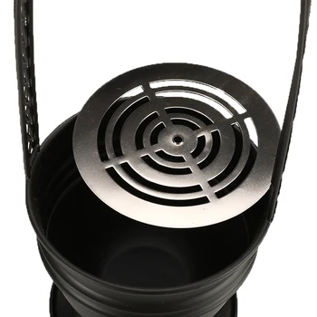

Hookah Charcoal Holder Basket Black Stainless Steel Shisha Hookahs Shisha Carbon Basket for Hookah Narguile Chicha Accessories