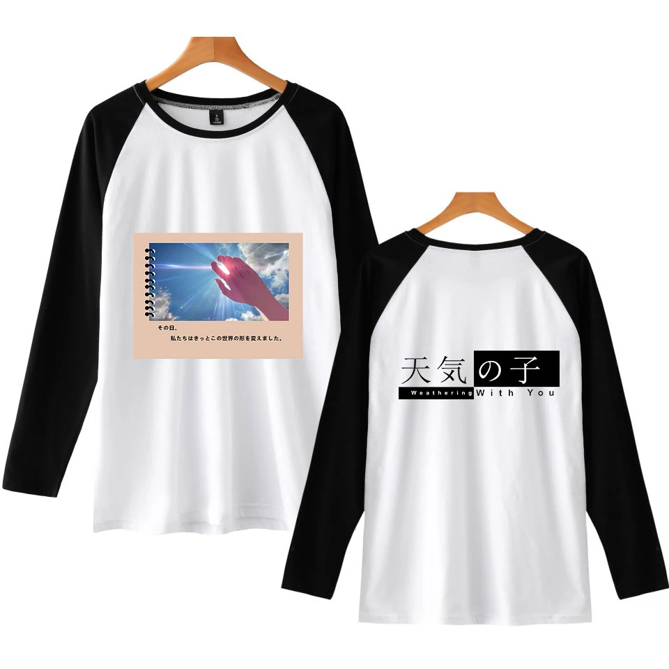 

t shirts men Popular singer Son of the weather print t-shirt Patchwork long sleeve casual Harajuku style tshirt streetwear tops