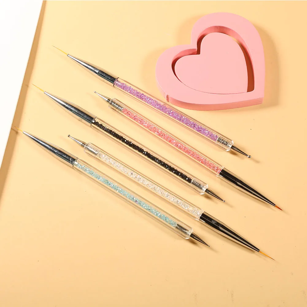 5 шт./компл. Профессиональный Маникюр для точек ручка драгоценные камни комплектации с украшением в виде кристаллов инструмент для точечного нанесения маникюра восковой карандаш аппликатор для стразов; инструмент «сделай сам»