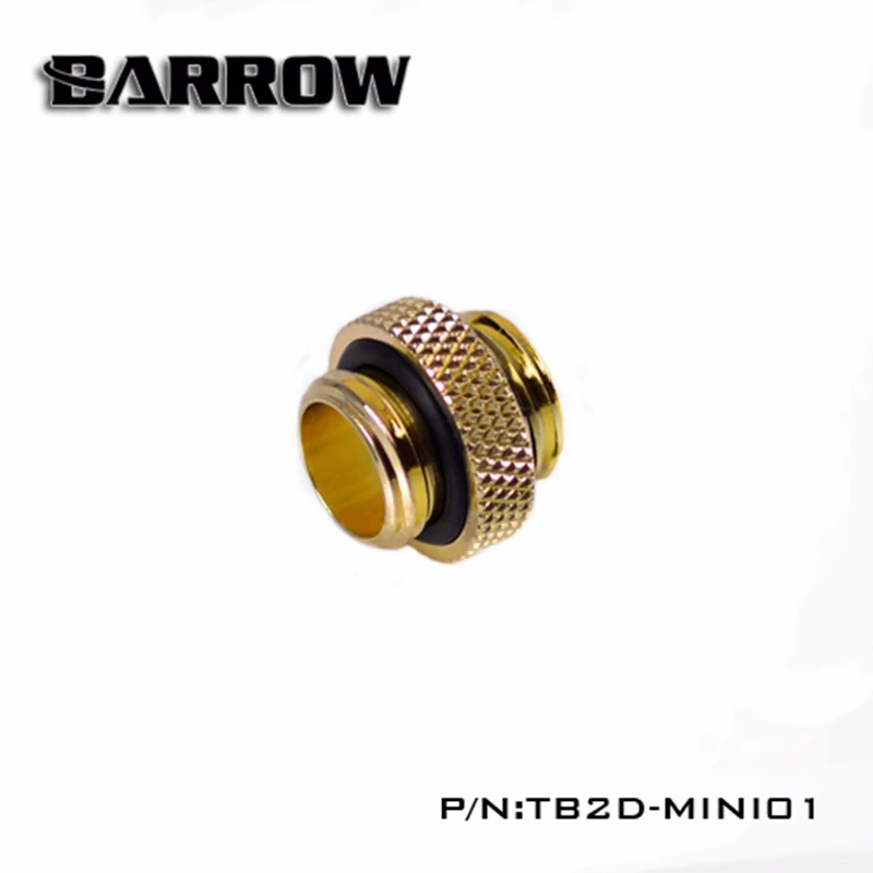 Barrow TB2D MINI01 Male к мини фитинг G1/4 ''черный серебристый белый золотой адаптер для