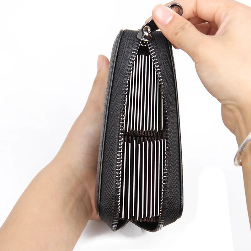 Модный бренд RFID, натуральная кожа, женский бизнес-держатель для карт, кошелек, 586-48, чехол для банковских кредитных карт, ID Держатели, Женский держатель для карт