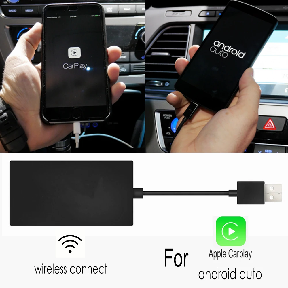 TBBCTEE беспроводной для Apple Внешний порт Carplay Android навигационный плеер мини USB