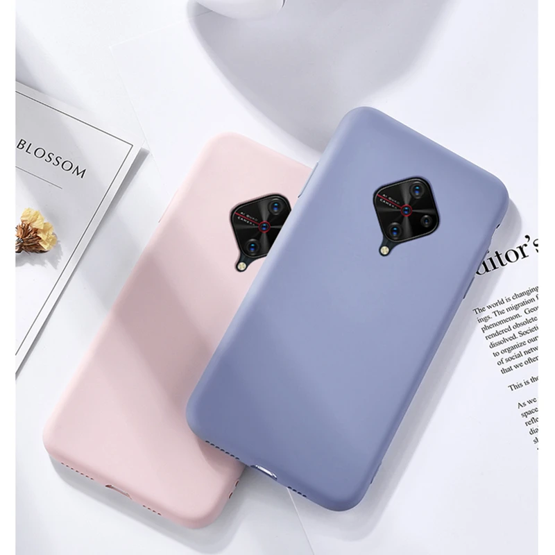 For Vivo V17 Case Luxury Liquid Silicone Soft Tpu Phone Cover Cases V17 Pro V 17 Neo Y9s S5 S1 Pro Shockproof Fundas Coques Phone Case Covers Aliexpress