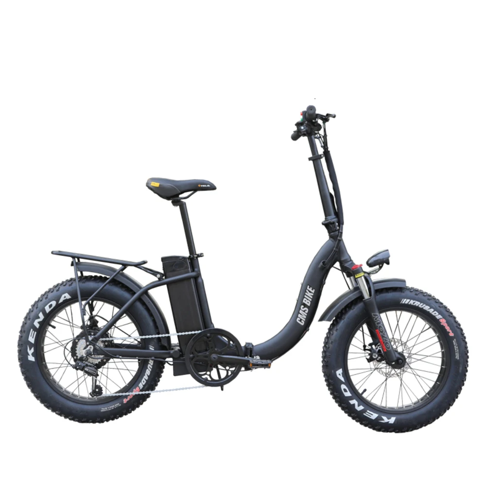 Шина Fat 2 колеса 36V500W Электрический велосипед складывающийся усилитель
