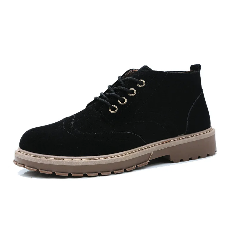 

2019 Autumn And Winter New Style Men Warm Hight-top Cotton Footwear Daily Life Snowfield Winter Wolf Warriors Casual Boots