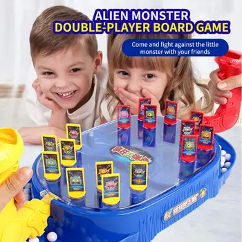 

Board Game Battlefield Scene Ball Bead Shooting Mini Shooting Game Sky Theme Bounce Battle Vs Desktop Shooting Table Battle