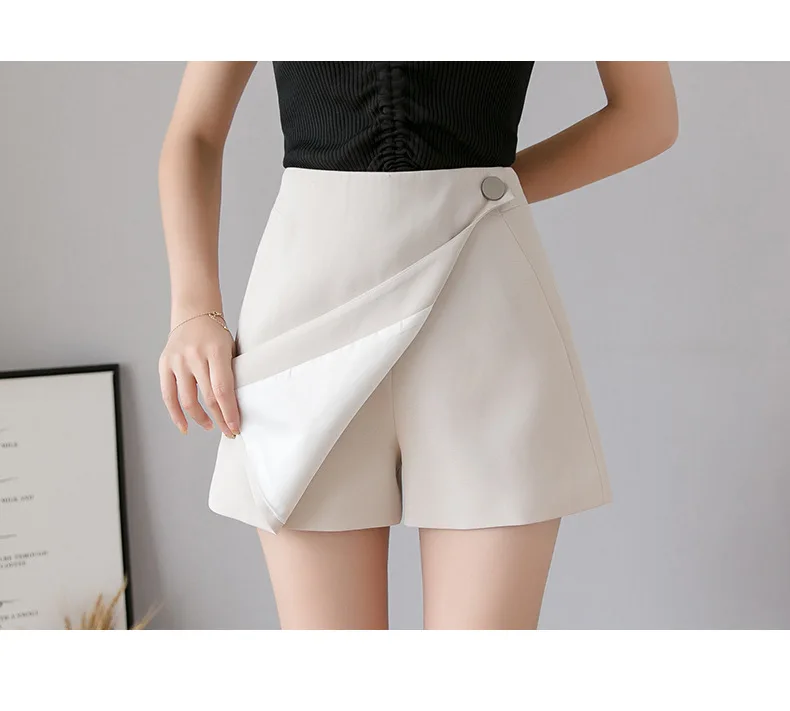 Girl Fashion Shorts Skirts Korean Style Summer Chiffon Casual Shorts Women High Waist Wide Leg Shorts nike pro shorts