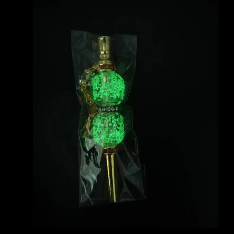 Beautiful Fashion Handmade Inlaid Jewelry luminous Metal Shisha Mouth Narguile Filter Tip Hookah Mouthpiece