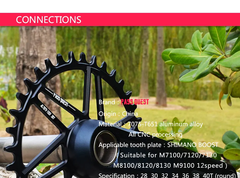 12 скоростная сеть MTB кольцо горный велосипед цепь 28T 30T 32T 34T 36T 38T 40T Овальный Круглый для boost M7100 M7130 M8100 M9100