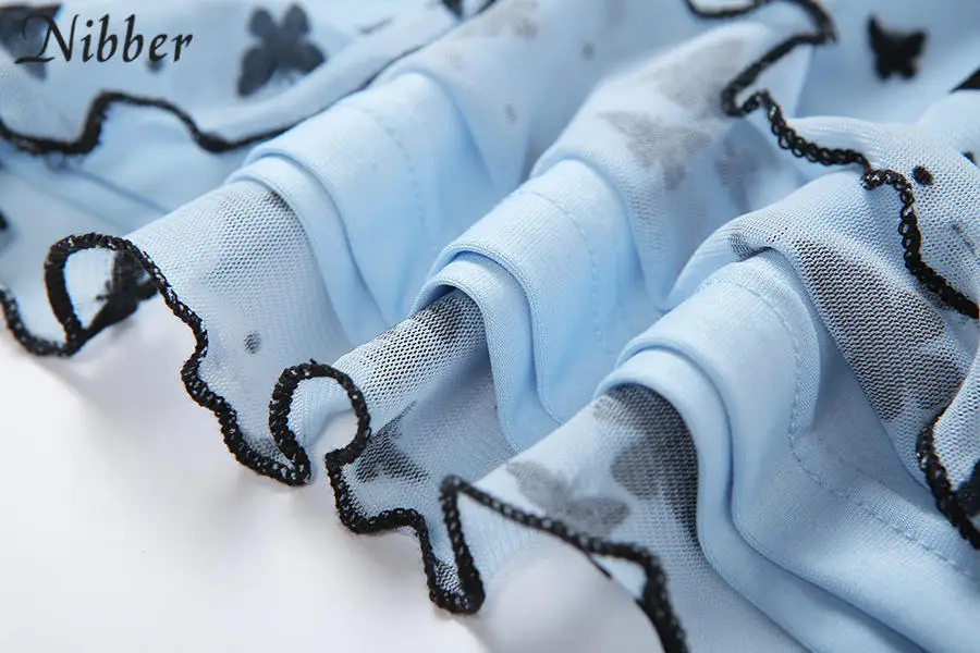 Nibber cute Harajuku style Butterfly pattern sling dress for women 2020 hot High-quality streetwear cansual bodycon mini dresses