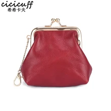 

Retro Coin Purse for Women Mini Wallets Top Layer Oil Wax Cowhide Headset Lipstick Keys & Coins Organizer Pouch Change Purse New