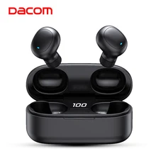 DACOM auriculares TWS, inalámbricos por Bluetooth 5,0, auriculares con pantalla LED para teléfonos
