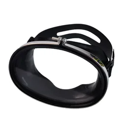 Professional HD Glass Stainless Steel Diving Equipment Mask Swimming Goggles Snorkeling Sambo Big Frame Mask Fisherman Mirror