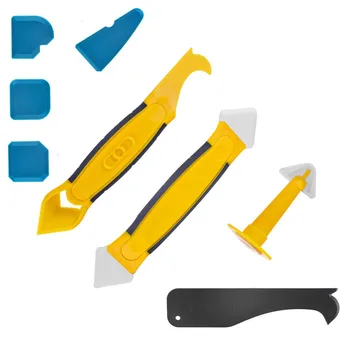 

Silicone Jointing Tool Multifunctional 8 in 1 Professional Silicone Tool Scraper Set for Kitchen Bathroom Floor *