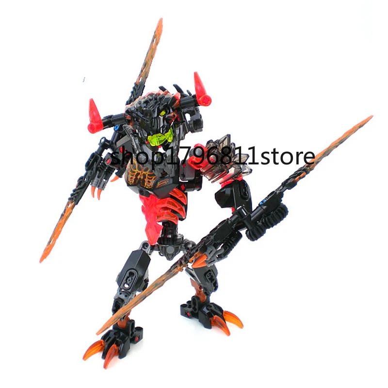 KSZ 613 2 Биохимический воин Bionicle Лава чудовище строительные блоки кирпичи Детский