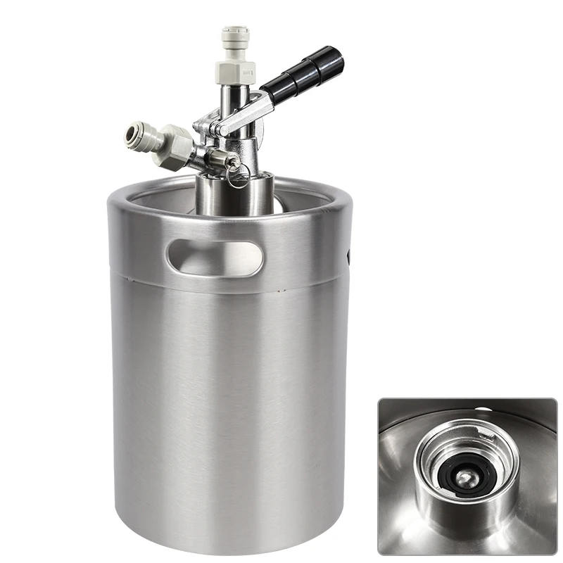 2Pcs 3/8(9.5mm) Push In Fittings To 5/8 1/2 3/4 Thread Female Adapter Plastic Quick Connector Joint For Keg Coupler Tap Shank